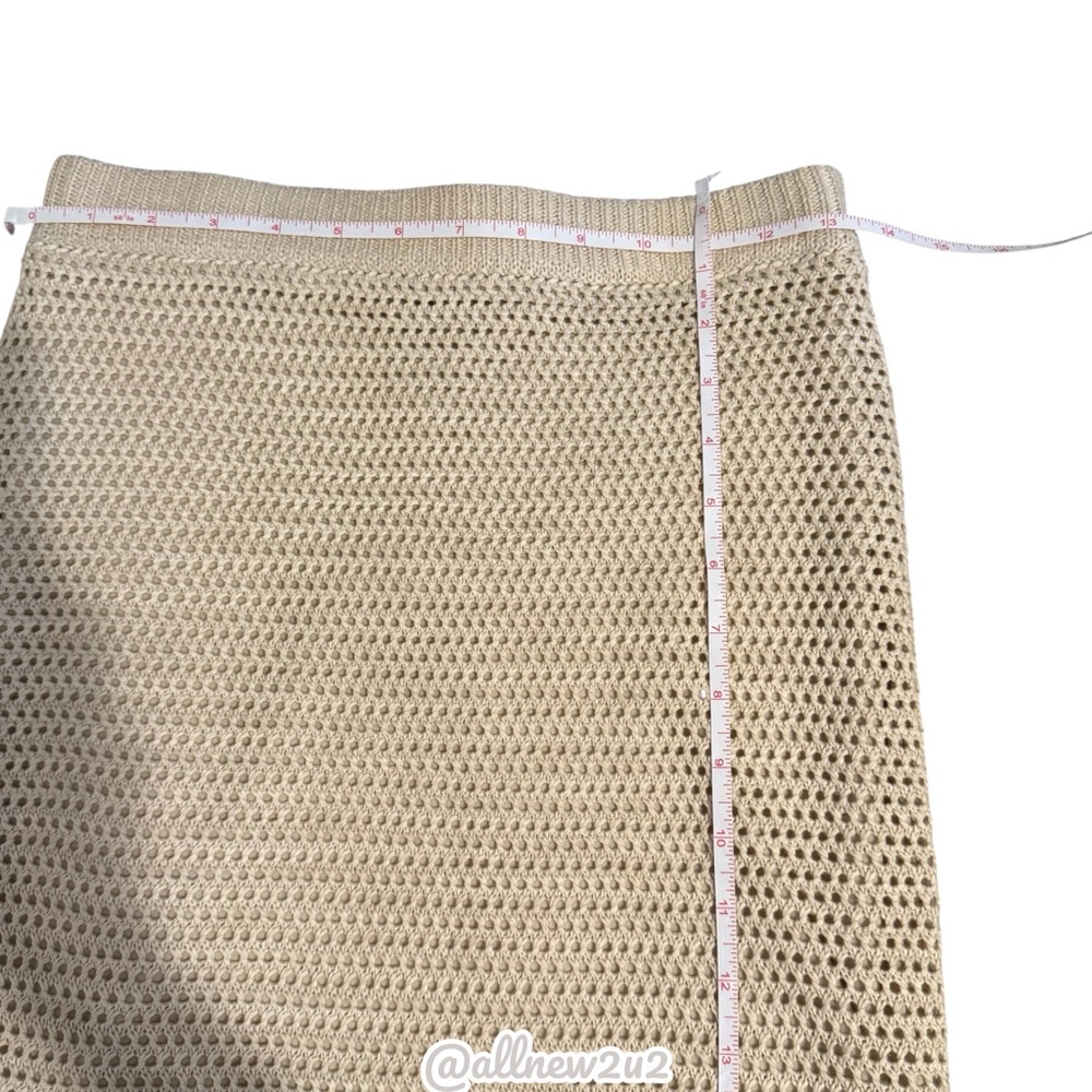 Ryegrass 2 Pc Cream Crochet Top and Skirt Set XS - Picture 11 of 17